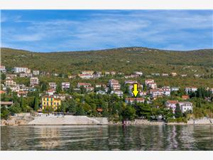 Beachfront accommodation Kvarners islands,Book BIANCA From 92 €