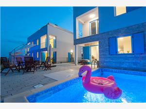 Vila Rosemary Privlaka (Zadar), Prostor 142,01 m2, Soukromé ubytování s bazénem, Vzdušní vzdálenost od moře 10 m