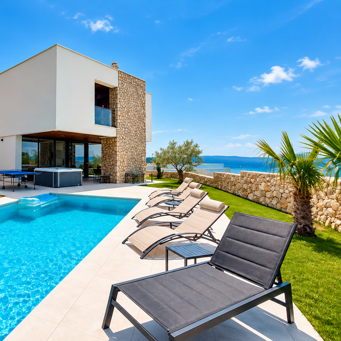 Lyxvilla med privat pool i Kroatien