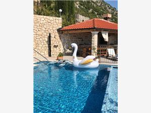 Casa Marija Riviera di Dubrovnik, Casa di pietra, Dimensioni 210,00 m2, Alloggi con piscina