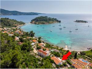Apartament Ana Wyspy Dalmacji południowej, Powierzchnia 55,00 m2, Odległość do morze mierzona drogą powietrzną wynosi 70 m