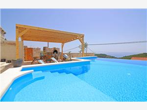 Vila Sea star Južnodalmatinski otoki, Kamniti hiši, Kvadratura 100,00 m2, Namestitev z bazenom