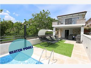 Hus Anika Silo - ön Krk, Storlek 50,00 m2, Privat boende med pool, Luftavstånd till havet 100 m