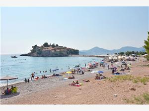 Appartements Sveti Stefan Riviera de Budva, Superficie 30,00 m2, Distance (vol d'oiseau) jusque la mer 150 m, Distance (vol d'oiseau) jusqu'au centre ville 10 m