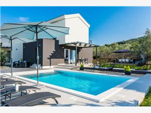 Vila Rossa Zdrelac - ostrov Pasman, Rozloha 180,00 m2, Ubytovanie s bazénom, Vzdušná vzdialenosť od mora 5 m