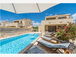 Villa Karin Riviera de Zadar, Maison de pierres, Superficie 130,00 m2, Hébergement avec piscine