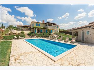 Villa Vista Azzurra s bazenom u zelenoj unutrašnjosti Istre Sveti Lovrec, Storlek 260,00 m2, Privat boende med pool, Avstånd från en vid ingången till nationalpark 50 m