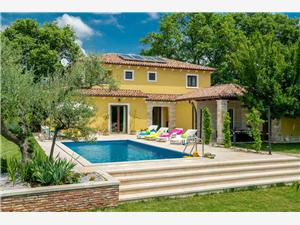 Villa Holiday Svetvincenat, Prostor 180,00 m2, Soukromé ubytování s bazénem