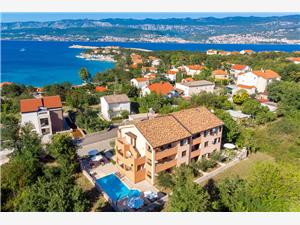 Apartments Tea Silo - island Krk, Size 45.00 m2, Accommodation with pool, Airline distance to town centre 500 m
