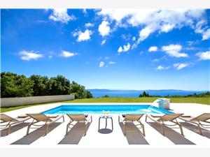 Hiša Luxury sea view Labin, Kvadratura 280,00 m2, Namestitev z bazenom