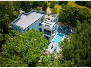 Vila Modruna Grižane, Dům na samotě, Prostor 280,00 m2, Soukromé ubytování s bazénem