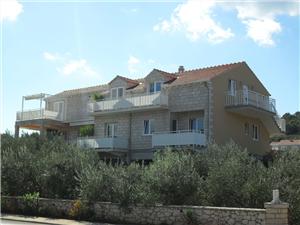 Apartmány Željko Lumbarda - ostrov Korcula, Rozloha 30,00 m2, Vzdušná vzdialenosť od mora 100 m, Vzdušná vzdialenosť od centra miesta 700 m