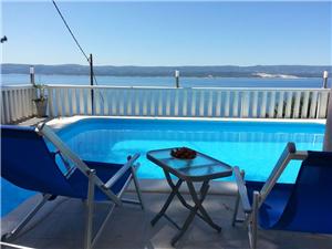 Apartmány Adriatic Blue with pool Mimice, Prostor 38,00 m2, Soukromé ubytování s bazénem, Vzdušní vzdálenost od centra místa 400 m