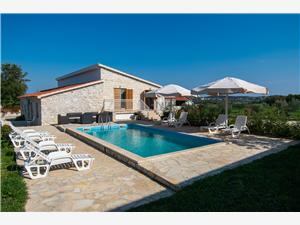 Dům Stone Curlew 4 Riviéra Zadar, Kamenný dům, Prostor 100,00 m2, Soukromé ubytování s bazénem