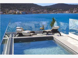 Beachfront accommodation Split and Trogir riviera,Book  Lux From 642 €