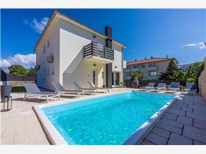 Dom Kety Baska - ostrov Krk, Rozloha 180,00 m2, Ubytovanie s bazénom, Vzdušná vzdialenosť od mora 200 m