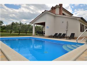Dům Danci Zelená Istrie, Prostor 90,00 m2, Soukromé ubytování s bazénem