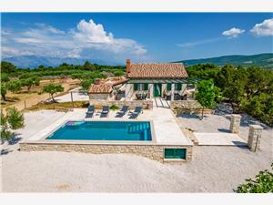 Dům Bračuta Pucisca - ostrov Brac, Prostor 60,00 m2, Soukromé ubytování s bazénem