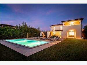 Vila Domenica Exclusive Kastelir, Prostor 200,00 m2, Soukromé ubytování s bazénem, Vzdušní vzdálenost od centra místa 500 m