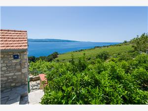 Apartments Nada Bol - island Brac, Stone house, Size 35.00 m2, Airline distance to the sea 200 m