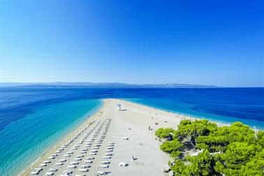 Horvátország strandok Kék zászlós strandok